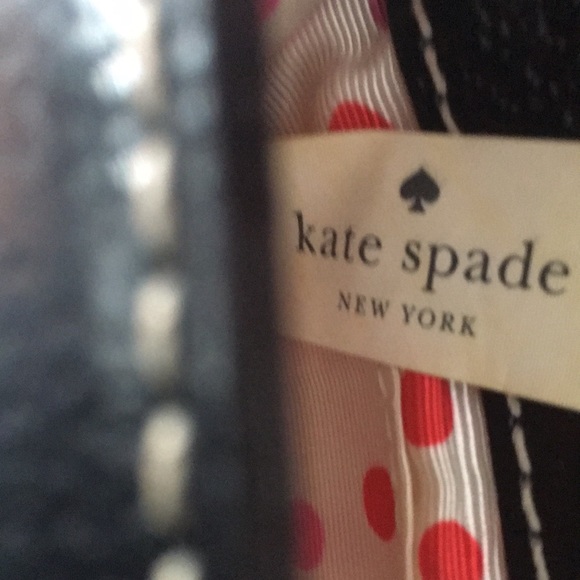 Lovely, Mint condition black leather Kate Spade crossbody purse. - Picture 10 of 10